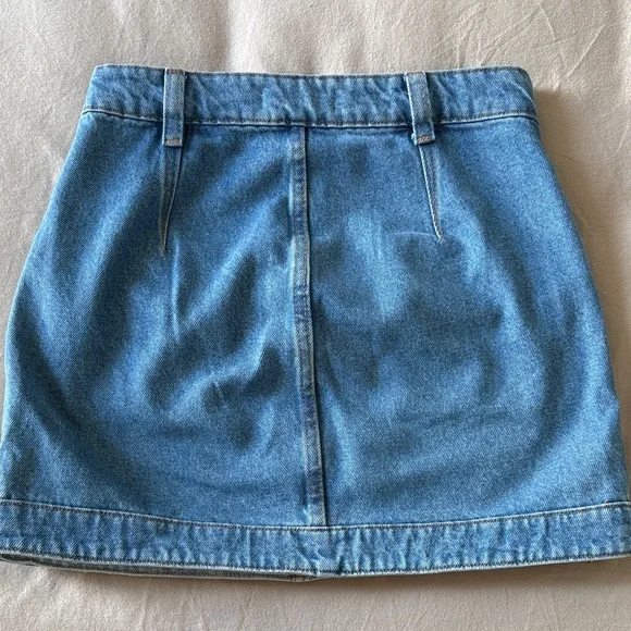 PatBO Braided Denim Jeans Mini Skirt - Picture 2 of 6